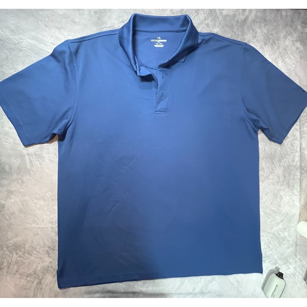 Grand Slam Golf Polo Shirt Mens 2XL Blue Short Sleeve Performance Athleisure
